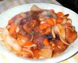 超簡単・鶏唐揚でサクサク酢豚♪作り方8写真