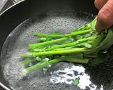 アスパラ菜ともやし♪胡麻味噌レモン和え♪作り方1写真
