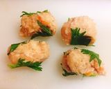 10分いらずで完成！鍋用鶏団子で大葉巻き作り方5写真