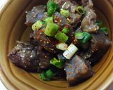 どて丼（どて焼きde卵とじ丼）☆作り方1写真