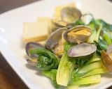 あさりと小松菜のにんにくオイル蒸し煮作り方4写真