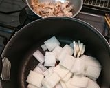 大根と豚こまピリ辛炒め煮作り方2写真