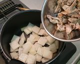 大根と豚こまピリ辛炒め煮作り方3写真