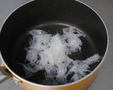 減塩美味！寒天とごぼうの豆乳味噌汁作り方1写真