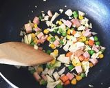 あるものでちゃちゃっと☆カルボ飯作り方1写真