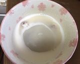 簡単スイーツ ぜんざい風 大福と牛乳作り方2写真