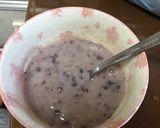 簡単スイーツ ぜんざい風 大福と牛乳作り方3写真