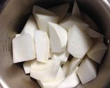 聖護院大根とほうれん草の煮物 だし煮作り方1写真