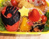 キュウレンジャー　キャラ弁シシレッド！作り方7写真