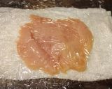 たたいて柔らか♡鶏むね肉でボリュームピザ作り方3写真