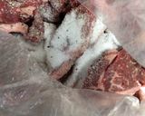 簡単節約な牛肉ハラミの焼肉丼作り方2写真
