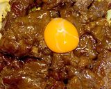 簡単節約な牛肉ハラミの焼肉丼作り方6写真
