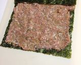とりひき肉でお味噌香る磯部ロール お弁当作り方7写真