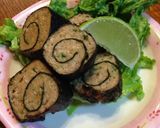 とりひき肉でお味噌香る磯部ロール お弁当作り方12写真