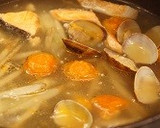 鮭と牛蒡のアクアパッツァラーメン作り方4写真