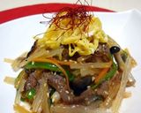 ジンギスカンと糸寒天deチャプチェ風♪作り方10写真