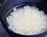 おぼろ昆布ふりかけの大根卵がゆ作り方1写真