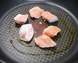 糖質制限！銀鮭と小松菜の酢豚風作り方3写真