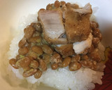 揚げないまぐろ揚げと納豆のご飯作り方4写真