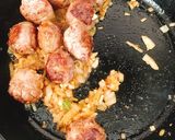 牛こまボールの赤ワイントマト煮込み作り方5写真