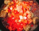 牛こまボールの赤ワイントマト煮込み作り方7写真