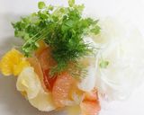 柑橘香る～❀　新玉葱のサラダ作り方5写真