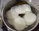 グリーンバナナの粉と豆腐鳥挽肉団子1人鍋作り方5写真