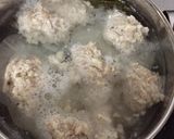 グリーンバナナの粉と豆腐鳥挽肉団子1人鍋作り方6写真