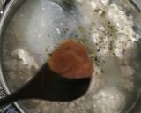 グリーンバナナの粉と豆腐鳥挽肉団子1人鍋作り方8写真