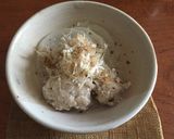 グリーンバナナの粉と豆腐鳥挽肉団子1人鍋作り方10写真