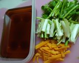 ✿麺つゆでせりの煮浸し✿作り方1写真