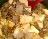 ☆豚肉と豆腐のカレーめんつゆ炒め☆作り方3写真