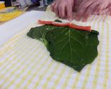 農家直伝八尾若ごぼうのライスペーパー巻き作り方4写真