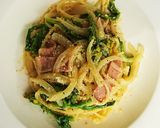 春だよ❀菜の花の味噌クリームパスタ!!作り方7写真