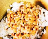超簡単鯖缶③残った鯖水煮缶で鯖納豆丼！作り方3写真