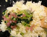 野沢菜とみょうが酢漬けの炒飯作り方2写真