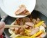 ソーセージの彩り炒め作り方7写真