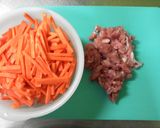 人参と豚肉のごまみそきんぴら作り方1写真
