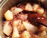肉大根＊ほっこりこっくり甘辛そぼろの煮物作り方4写真