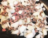 牛粗挽き肉のケチャップライス(*^^*)作り方2写真
