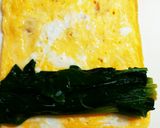 お弁当の彩りに ほうれん草の卵巻き作り方3写真