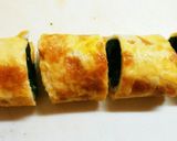 お弁当の彩りに ほうれん草の卵巻き作り方4写真