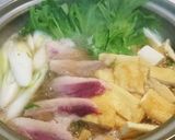 簡単時短!水菜シャキッと鴨肉のはりはり鍋作り方5写真