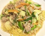 王将のとんこつラーメンであんかけ焼きそば作り方9写真