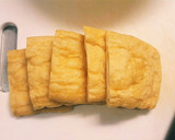 餃子のたねで油揚げの茹で巾着♡簡単作り方2写真