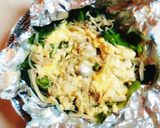 鱈と小松菜えのき茸マヨ包みホイル蒸し焼き作り方13写真