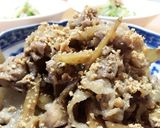 ごまがうまい！豚肉とゴボウの甘辛炒め煮♪作り方8写真