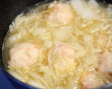海老だんごと海藻の食べるスープ作り方5写真