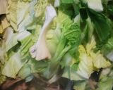 鶏&まいたけ&白菜の温そば♪作り方7写真