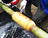 炭火焼きバウムクーヘン作り方7写真